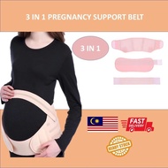 [LOCAL READY STOCKS] 3 In 1 Pregnancy Maternity Support Belt Elastic Comfortable Support Back Belly Tummy Waist Bengkung Untuk Wanita Hamil Mengandung Elastik Selesa Sokong Tulang Belakang Perut Pinggang