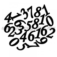 Balloon Sticker - Number "0-9" (5.3cm+-) 1pack *300pcs