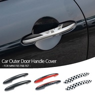2PCS/SET Car Exterior Door Handle Protection Cover Trim For MINI Cooper F65 F66 F67 Car Exterior Dec