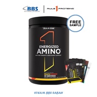 Rule 1 Energized Amino (30 servings) - Amino Acid, BCAAs, Recovery, Energy Booster, FREE SAMPLE