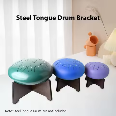 Steel Tongue Drum Bracket Wooden Tongue Drum Stand Snare Drum Stand Hand Pan Drum Display Rack Percu