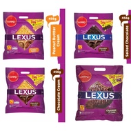 Aneka Munchy's LEXUS Peanut Butter Chocolate Cream Sandwich Biscuit 456g Value Pack (12 Sachets) Ass