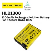 [Ready Stock] Nitecore HLB1300 1300mAh Li-ion Rechargeable Battery Pack for Nitecore UT27, HA13