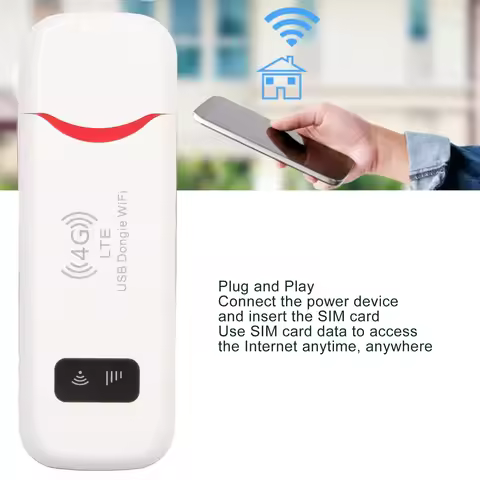 Portable 4G LTE Mobile WiFi Hotspot with SIM Card Slot Support 10 Devices USB Power Supply for Afric