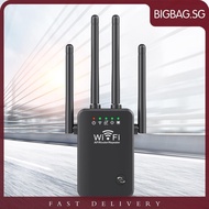 [bigbag.sg] WiFi Extender Booster 2.4 GHz 300Mbps Easy Setup 4 Antenna Long Range for Home