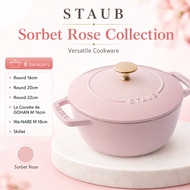 "staub Sorbet Rose Cast Iron Cookware Collection"