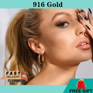 Subang Emas 916 gold earring Emas 916 anting 916  Earring 耳環 earrings for women  barang kemas 916 earrings