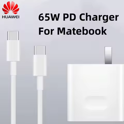 65W 20V 3.25A Charge EU/US Super Fast PD Charger USB C Power Adapter For Huawei P40 P50 Matebook 15 