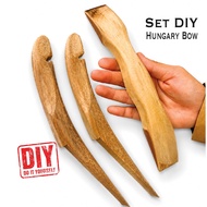 DIY Set Siyah & Handle Kayu Untuk DIY Hungarian Bow | Buat Busur Tradisional Sendiri | Sehingga 45Lb
