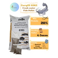 [REPACK 500G/1KG/3KG] Cargill Fresh Water Fish Feed 6363 Pellet 4mm - 5mm Makanan Ikan Air Tawar Kel