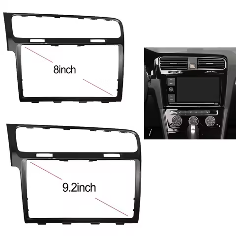 8/9.2" MIB Frame Radio Display Panel Decorative Frame For Golf 7 MK7 7.5 MK7.5 Navigation Screen Pla