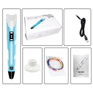 [MALAYSIA STOCK] 3D Pen 3D DIY Drawing Pen With LCD Screen Compatible PLA Filament Toys Safe 3D Pen 