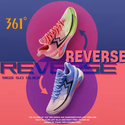 361 Degrees BIG3 5.0 Quick Men Basketball Shoes Cushioning Light Breathable Stable Professional Flex