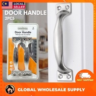 [2PCS] Silver Door Handles Door Handle Hardware with Screws Wardrobe Door Handles Handle Pintu Kabinet Easy to Install