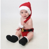 Santa Baby Crochet Costume with Shoes