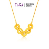 TAKA Jewellery Radiant Harmony 916 Gold Coin Necklace