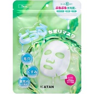 2026.6日本KATAN CICA Face Mask 水光肌高效密集修護保濕積雪草面膜 改善毛孔粗大 膚色暗沉 皮膚粗糙 (7片裝)