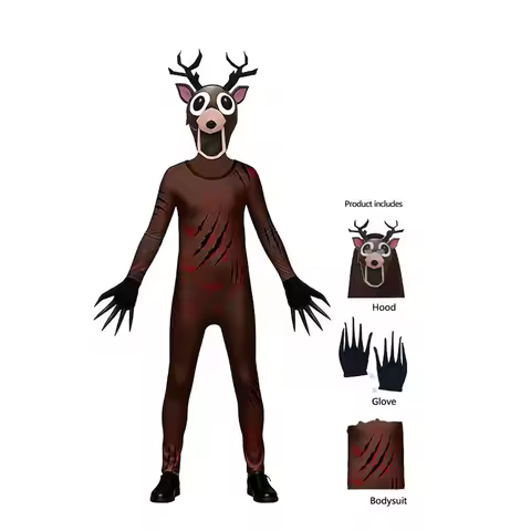99 Nights In The Forest Deer costume Cosplay Outfit Horriable Halloween Costume for Kid Adult Nightm