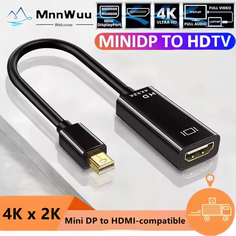 Mini DP to HDMI-compatible Adapter Thunderbolt to 4K HDMI-compatible Converter For MacBook surface L