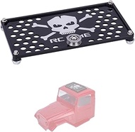 RC Car Roof Rack Luggage,Aluminum Roof Rack with Pulley Bearing for 1/8 1/10 Scale RC Car SCX10 TRX4