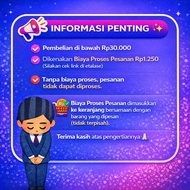 Biaya Proses Pesanan untuk Minumum belanja 30.000 Rupiah Biaya admin / biaya layanan / admin fee /
