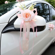 Deputy Wedding Car Flower Rearview Mirror Flower Car Door Flower Forest Series Deputy Car Garland De