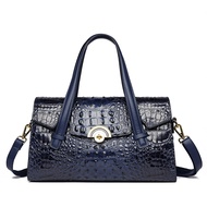 Brand Leather Womens Bag High-Grade Large Capacity Hand Bag New Crocodile Pattern Leather One-Should