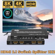 HDMI 2.1 Audio Extractor Splitter 8K  60Hz HDMI 2.1 Switch Splitter HDMI 2.1 Splitter with Audio 4K 120Hz Dolby Vision for PS5 X