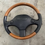 Daihatsu L700 L900 Steering Wheel Walnut Gino Kelisa Kenari Japan used