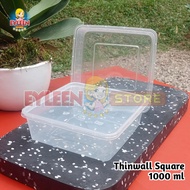 Thinwall Square 1000 ML 25 Pcs Thinwall Square/