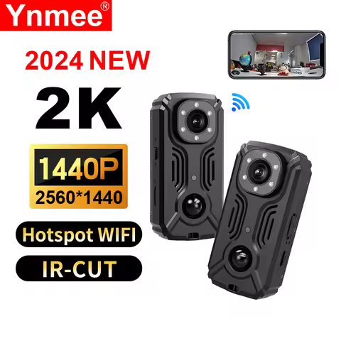 MD37-2K Hotspot Wifi Mini Camera IR-CUT Night Vision DVR Miniature Camcorder Pocket Police Body Cam 