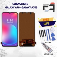 LCD SAMSUNG A70 / A705 ORIGINAL FULLSET FREE TOOLSET + GLUE
