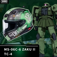 SHOEI Z8 ZAKU II TC4 GREEN GUNDAM EDITION TC10 Full Face Helmet Z-8 MS-06C-6