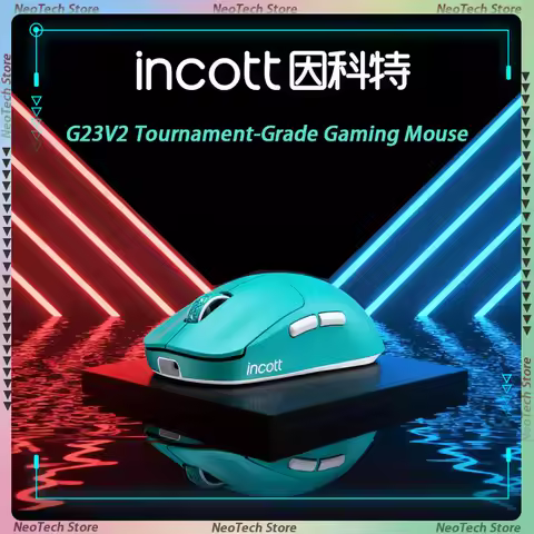 NEW INCOTT G23 V2 1k/8k Gaming Mouse PAW3395 47g 3-mode Lightweight Wireless 8000Hz Polling Rate Ult