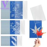 30 Sheets Sun Print Paper A4 A5 A6 Cyanotype Paper Kit with 3pcs Acrylic Panel Sensitive Solar Print