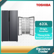 Toshiba 623L Side by Side Inverter Refrigerator with TSmartLife Smart Control GR-RS780WI-PMY(06)
