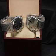 Brand New Machinery 7009/7S26 Stainless Steel Double Calendar Striped 4 Points Handle Case