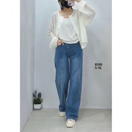 Hot Diamond Craft Floor-length Pants #8350 Stiff Bondage to Break Traditional Jeans This Wide Pants 