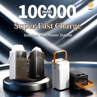 SG 100000mAh Super Fast Charging Outdoor Mini Power Station Portable Power Bank PD20W With Charging 