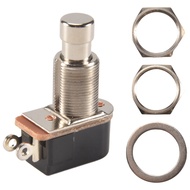 Guitar Pedal 2 Pin SPST Momentary Effects Push Button Foot Switch