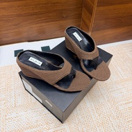 ALAIA Autumn Winter Ladies Woven Retro Wedge Shoes