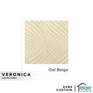 KKBS CURTAIN Veronica Curtain Fabric 59" Cut by Meter (Oat Beige)