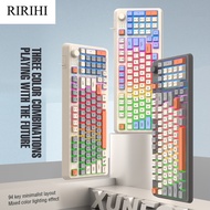 RIRIHI K82 Wired Keyboard Desktop PC 94 Keys Keyboard With Adjust Volume Rotate Button Gaming Keyboa