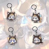 GANTUNGAN Honkai Star Rail Ciphere Keychain - Hyacine - HSR Games Keychain - Keychain - Souvenir - L