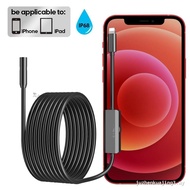 【Ready stock】Endoscope Camera For iP APPLE  8MM Cars Endoscopic IP68 Waterproof 8 LEDs Borescope Ins