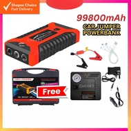 Car Jumper Starter 12V 99800mAh with Pump | Power Bank for Emergency Start, Car Battery | Jumpstart 