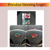Perodua Myvi/Bezza/Aruz/Axia Steering Logo Sticker