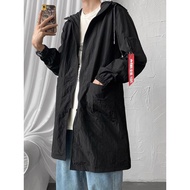 elgini windbreaker long windbreaker Mid-Length Summer Casual Zipper Cardigan Sunscreen Clothing