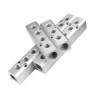30x30mm Air Manifold Distributor PT1/2 to PT1/4 Drain Diverter Oil Exhaust Distributor Air Source Di