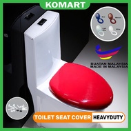 【Buatan Malaysia】Heavyduty Toilet Seat Cover Toilet Bowl Cover Bathroom / Plastik Jamban Duduk Penutup Tandas